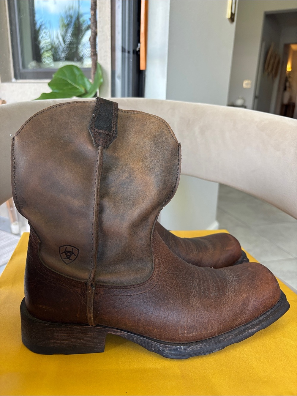 Ariat Men's Brown Leather Boots - Picture 5 of 11